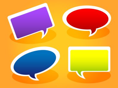 Speech bubbles clipart