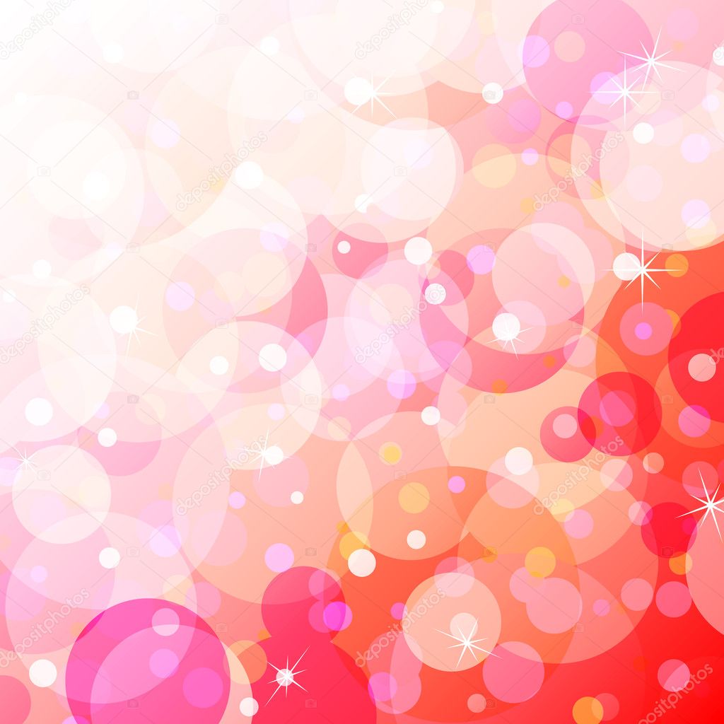 Bubbly fun over gradient background