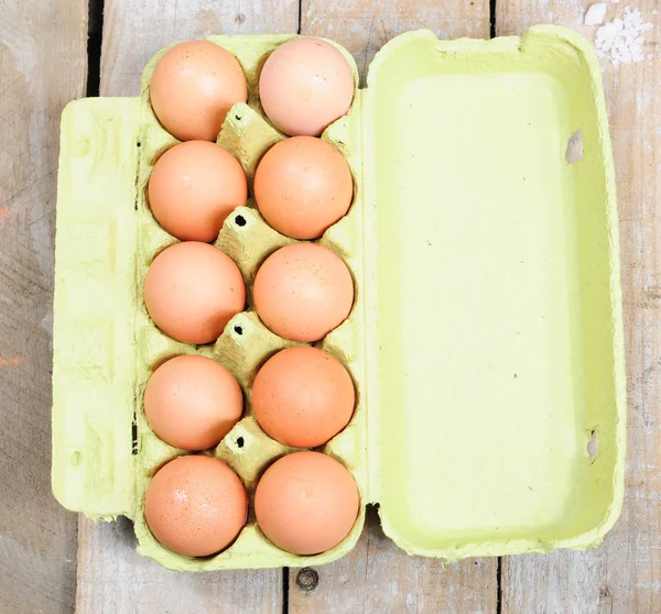 Carton of eggs — Stock Photo, Image