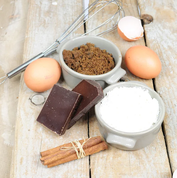 Zoete ingrediënten voor cake — Stockfoto