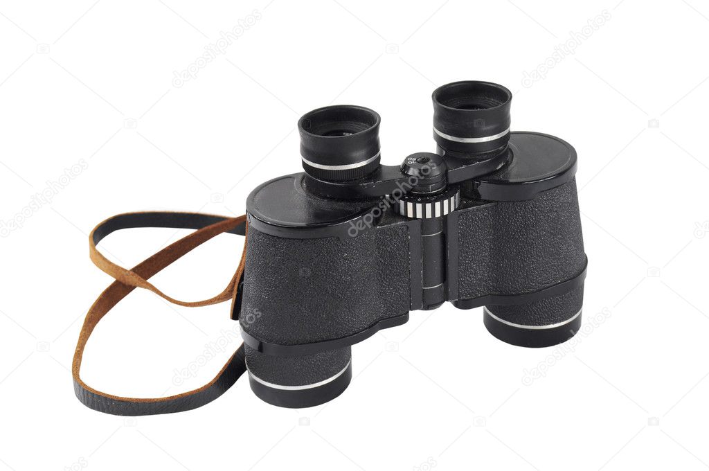 Pair of black binoculars