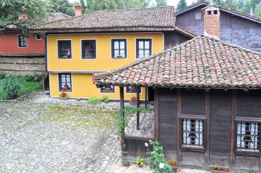 Traditional bulgarian architecture clipart