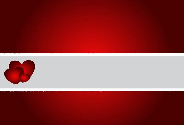 yırtık kağıt ile kırmızı aşk kartı