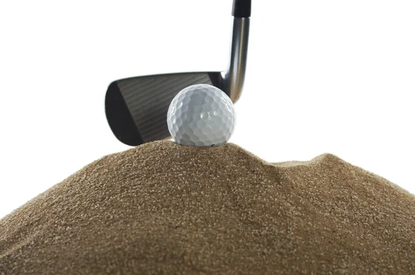 Golf stick and ball — Stock Photo, Image
