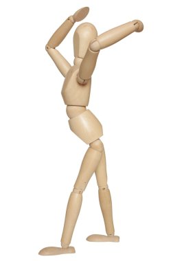 Wooden dummy clipart