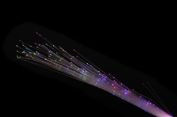 색상 광섬유 케이블 — 스톡 사진