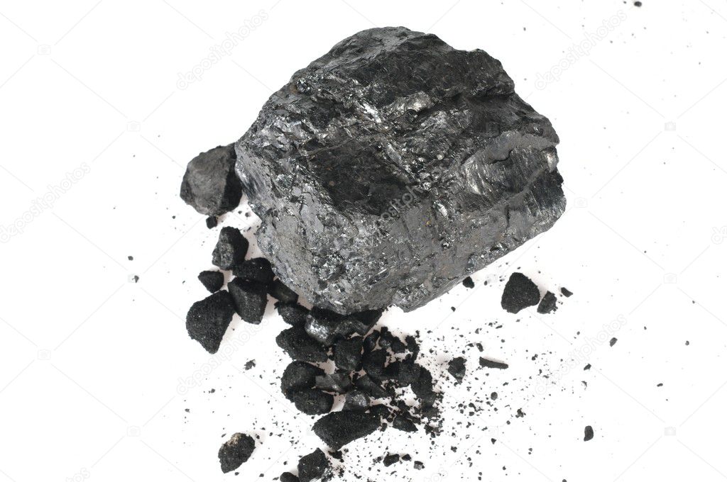 The piece of carbon and the crumbs
