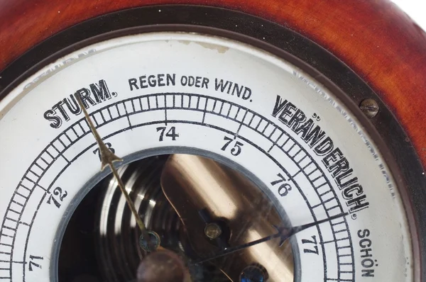조각 된 기압계 — 스톡 사진