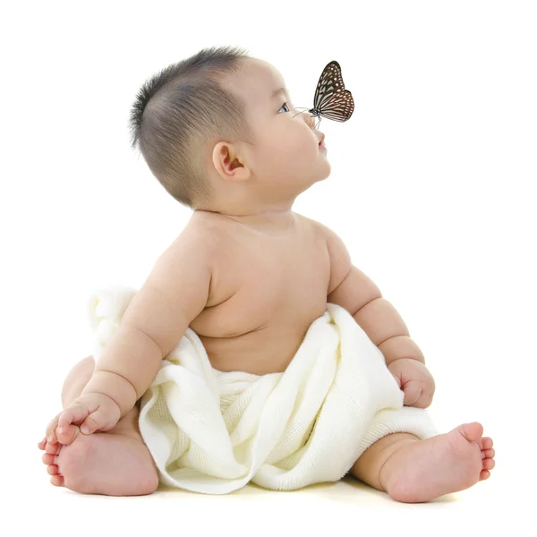 I see a butterfly! — Stock Photo, Image