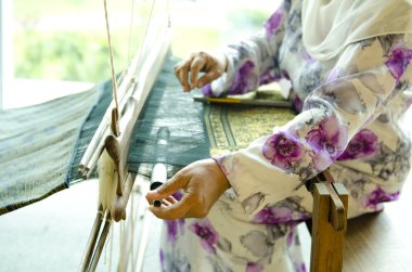 Songket weaver