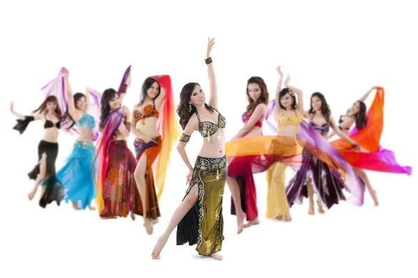 Belly dance troupe — Stockfoto
