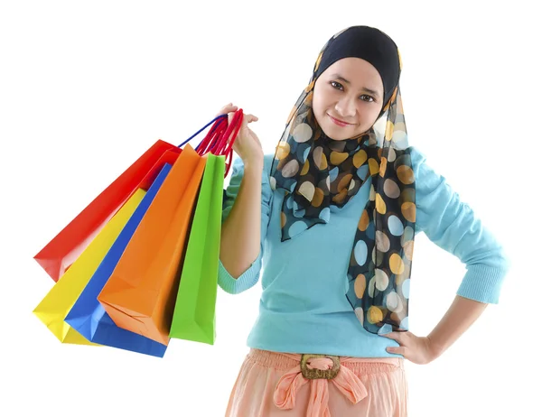 Moslim shopper — Stockfoto