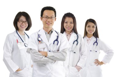 Asian Medical team clipart