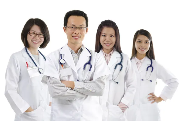 Ázsiai orvosi csapat — Stock Fotó