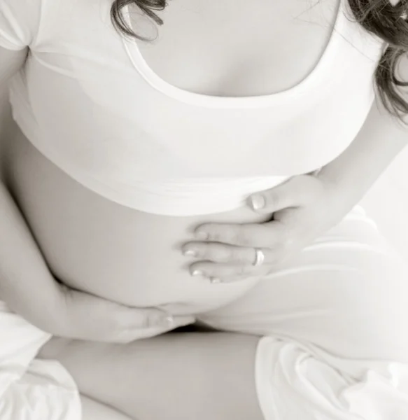 Hamile kadının — Stok fotoğraf