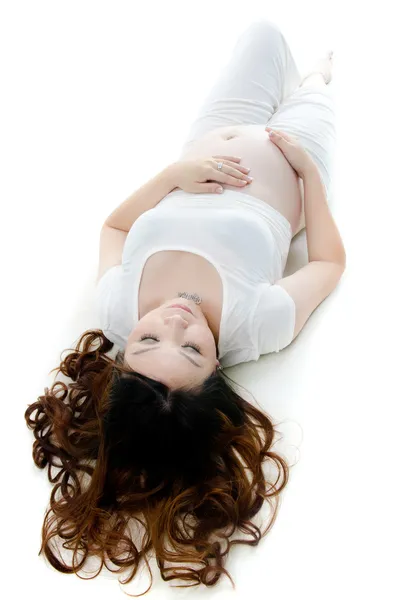 Όμορφη κοπέλα έγκυος — Φωτογραφία Αρχείου