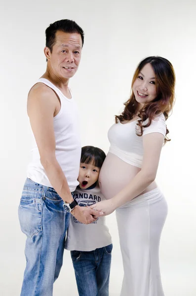 Underbara familj — Stockfoto