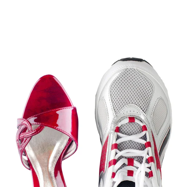 Zapatos de mujer y de hombre — Foto de Stock