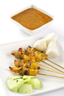 Chicken satay clipart