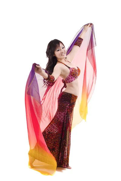 Belly dancer performing — Stock Photo, Image