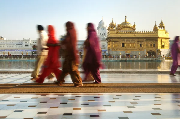 Sikh pilgrims — Stock Photo, Image