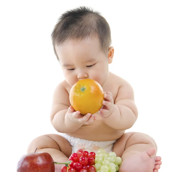 Bebê vegetariano — Fotografia de Stock