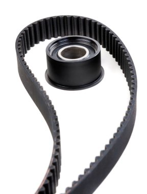 Roller and timing belt clipart