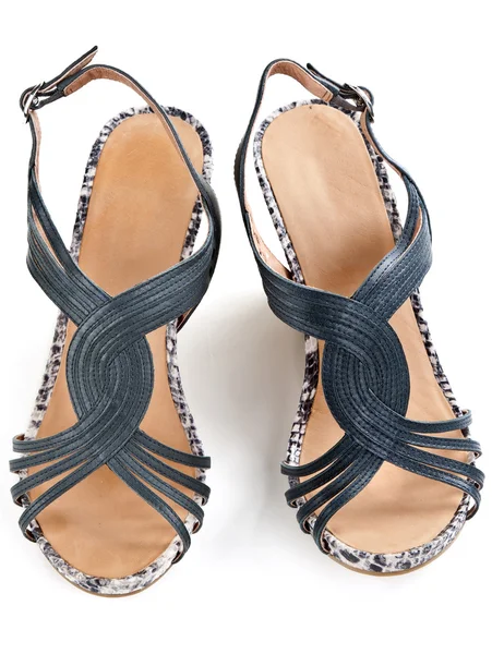 Kadın sandalet çifti — Stok fotoğraf