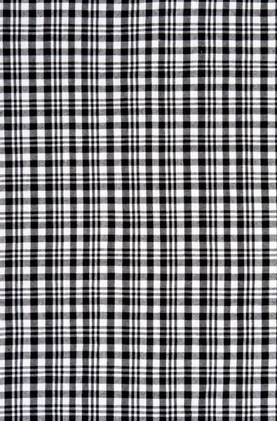 黒と白の市松模様の布 — ストック写真
