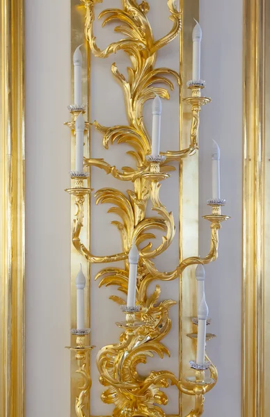 Vintage golden Ljusstake — Stockfoto