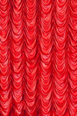 Stage red curtains clipart