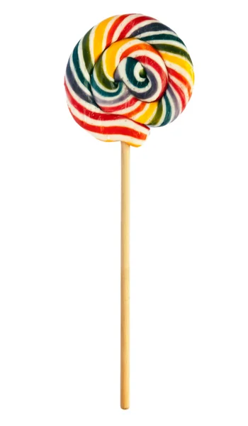 Savoureux bonbons colorés sur un bâton — Photo