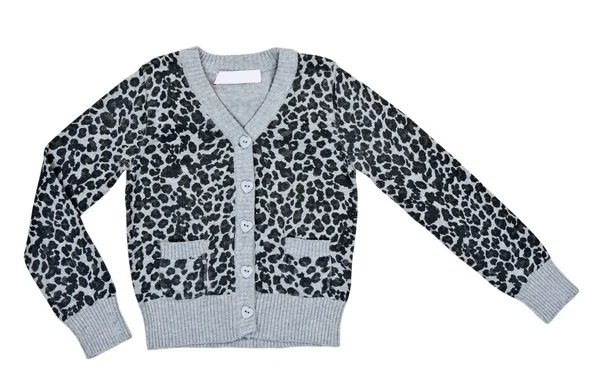Gray mottled sweater — Zdjęcie stockowe
