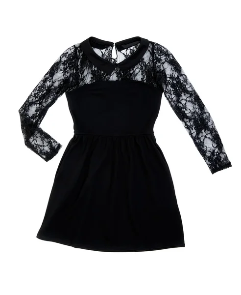 Černé dámské šaty — Stock fotografie