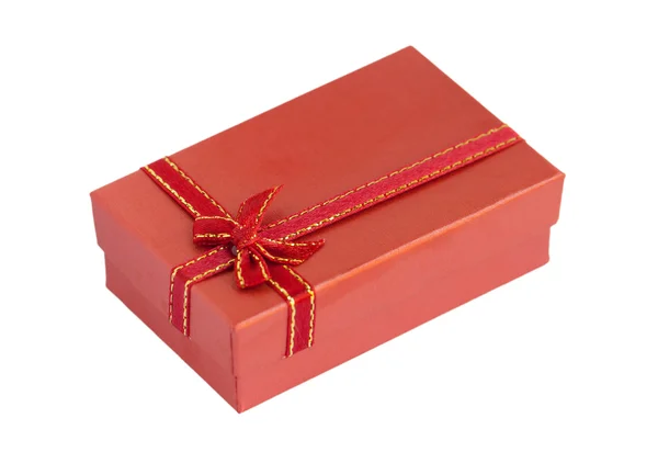Caja de regalo roja Imágenes de stock libres de derechos