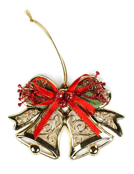 Kerst ornament, gouden bells — Stockfoto