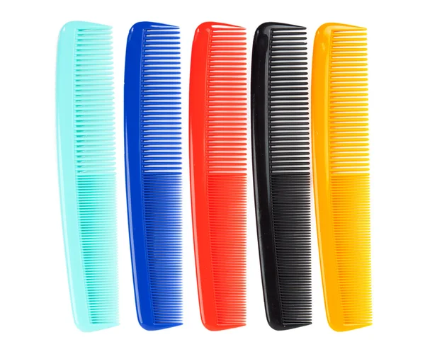 Colored plastic comb — Stock Photo, Image