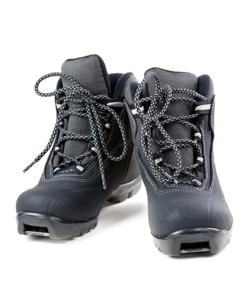 Ett par cross country ski boots — Stockfoto