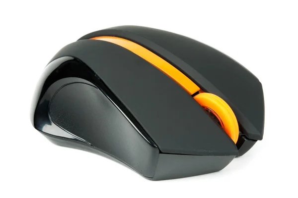 Czarny komputer myszy — Zdjęcie stockowe