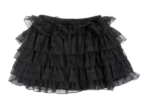 Černá sukně přichycena — Stock fotografie