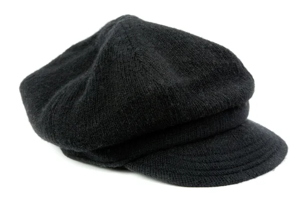 Caldo berretto nero da donna — Foto Stock