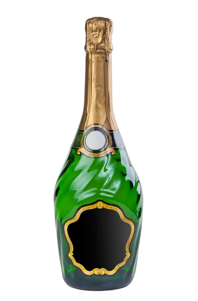 Uma garrafa de champanhe — Fotografia de Stock