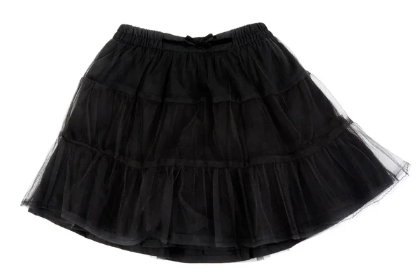 Black laced skirt — Stock Photo, Image