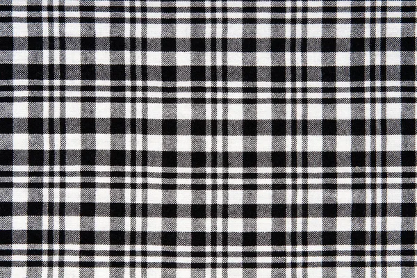 Siyah-beyaz kareli kumaş — Stok fotoğraf