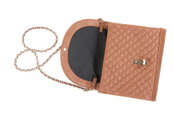 The brown woman's handbag — Stock Photo, Image
