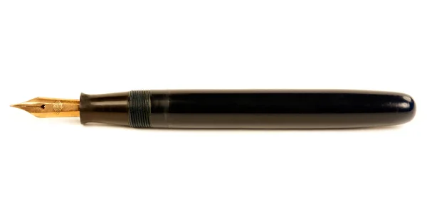 De oude pen met gouden nib Rechtenvrije Stockfoto's