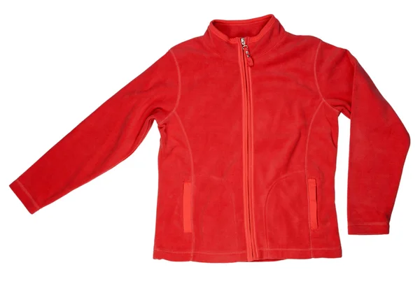 Red fleece jacket — Stock Photo, Image