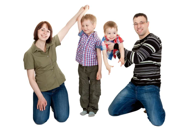 Famiglia di quattro persone — Foto Stock