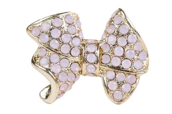 Brooch in the shape of a bow — Stock Photo, Image