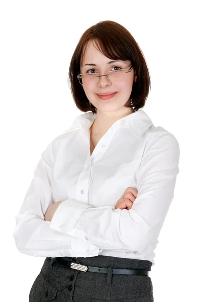 Portrait of business lady in the studio — Stock Photo, Image